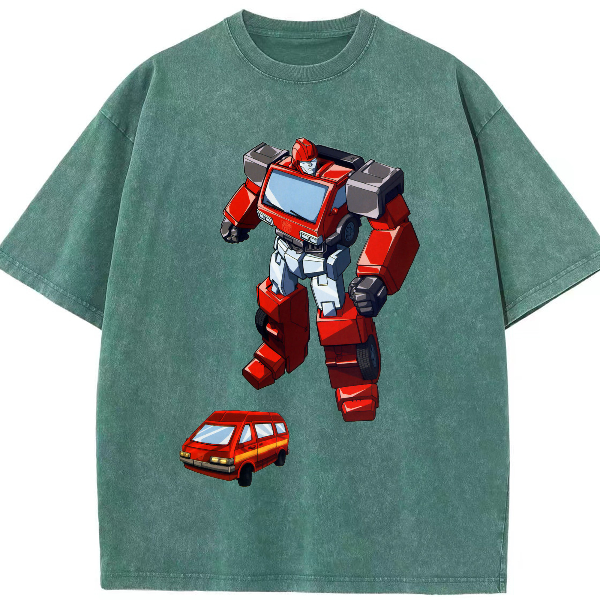 （画像用）  綿100% ヴィンテージ風 半袖Tシャツ（フロントプリント）